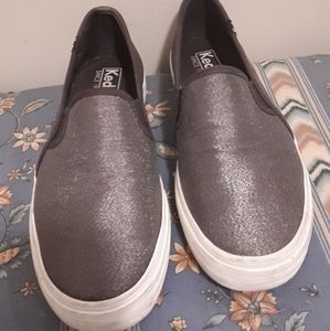 Silver Slipon Keds